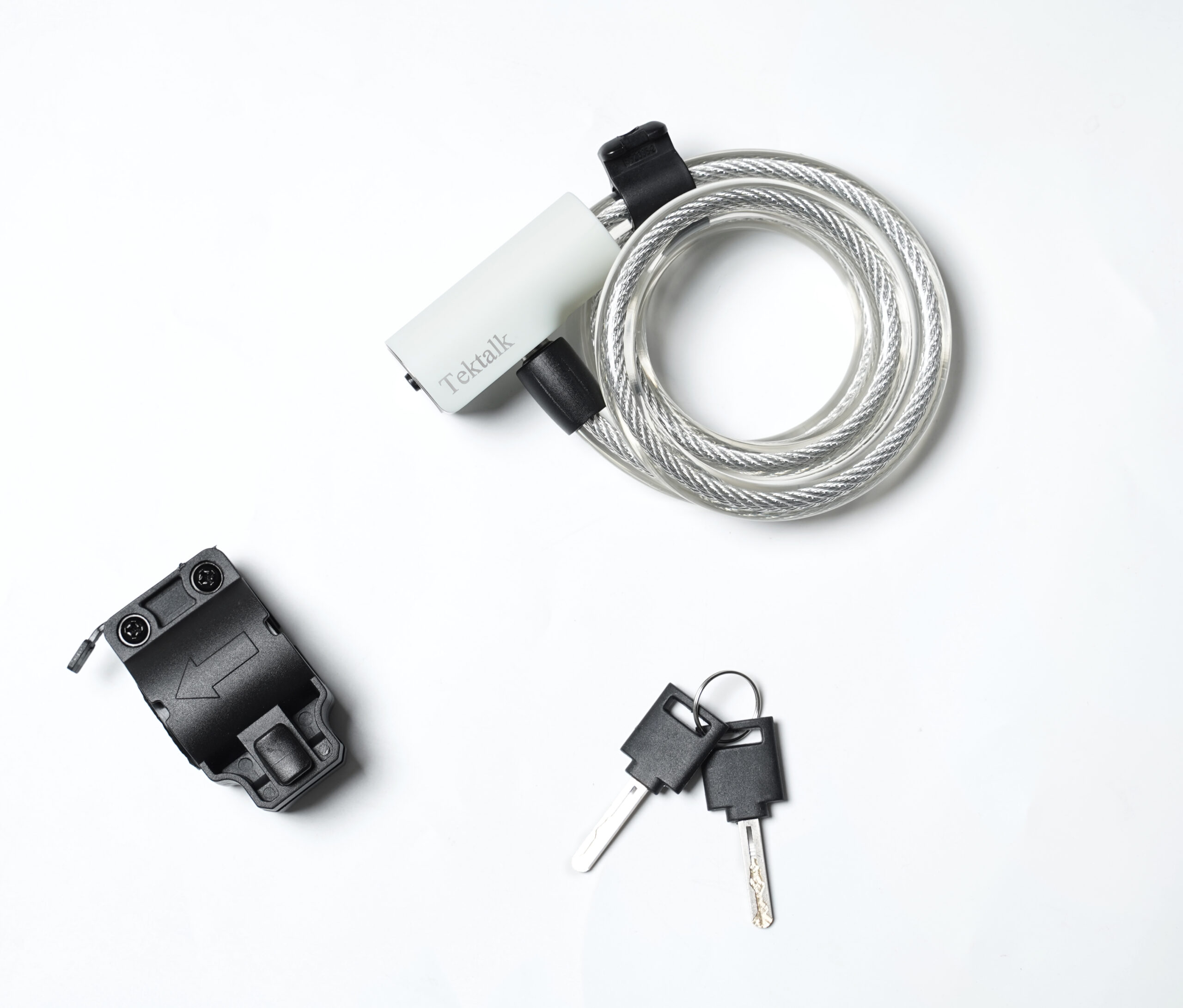 Tektalk Bike Lock, Security Lock for Mountain & Road Bikes, Electric Bikes, Steel Cable & Portable Chain Lock