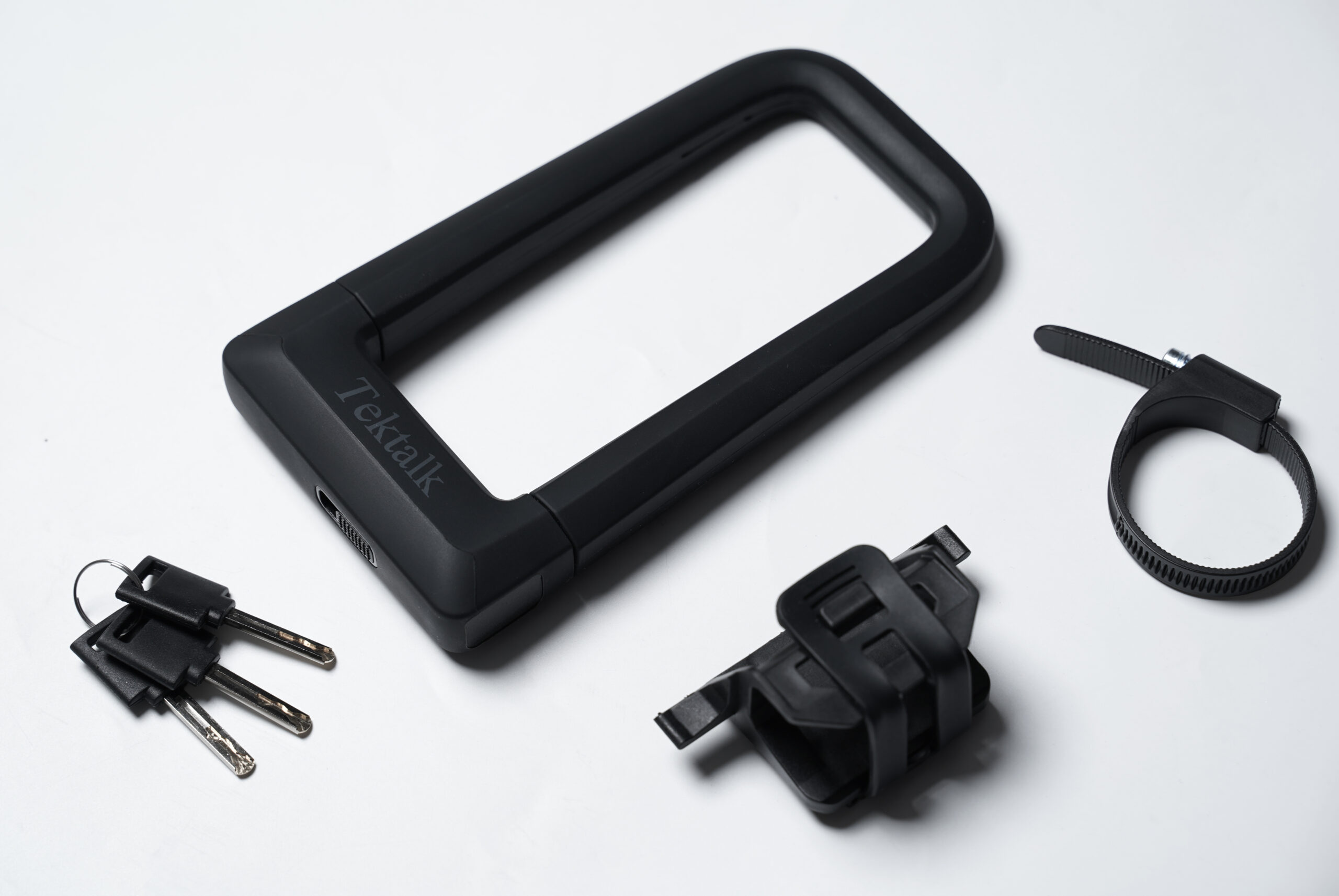 Tektalk Bicycle Lock, Silicone U-Shape Lock Resistant to 12-Ton Hydraulic Shears, Anti-Theft Lock for Motorcycles, Electric Bikes, and Unicycles