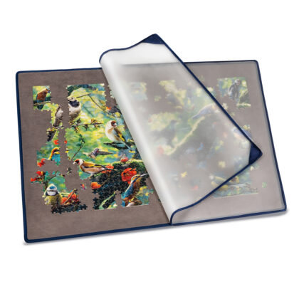 Tektalk Portable Puzzle Mat for Storage, Non-Slip Surface (Gray, Up to 1500 Pieces)