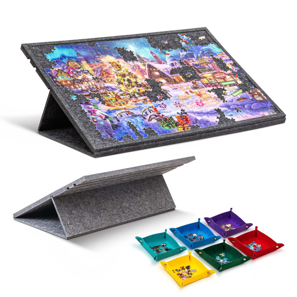 Jigpal Tilting Jigsaw Puzzle Board with 2-in-1 Stand and Cover