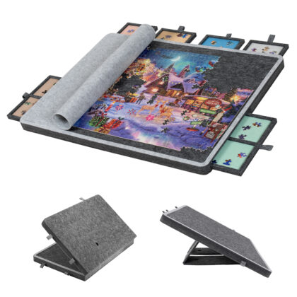 Jigpal Foldable Jigsaw Puzzle Board with 3 Tilting Angle for Adults