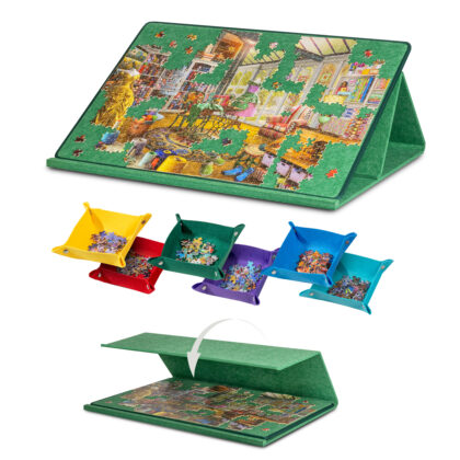 1000 Pieces Portable Jigsaw Puzzle Board with 6 Colored Sorting Trays