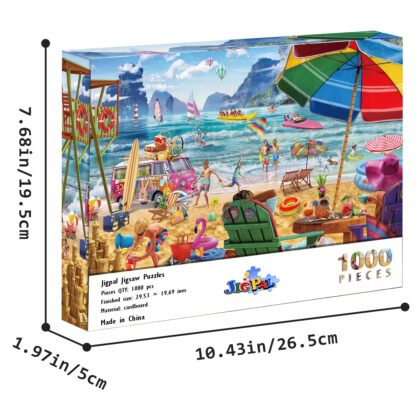 Jigpal Jigsaw Puzzles for Adults - 1000 Pieces - Beach Vacation
