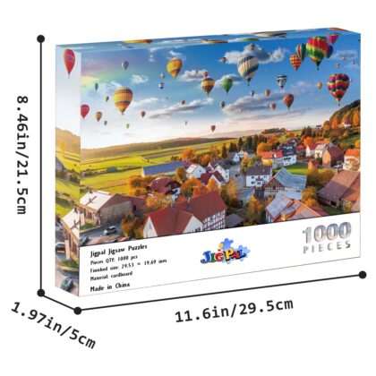 Jigpal Jigsaw Puzzles for Adults - 1000 Pieces Puzzle Sunrise Town