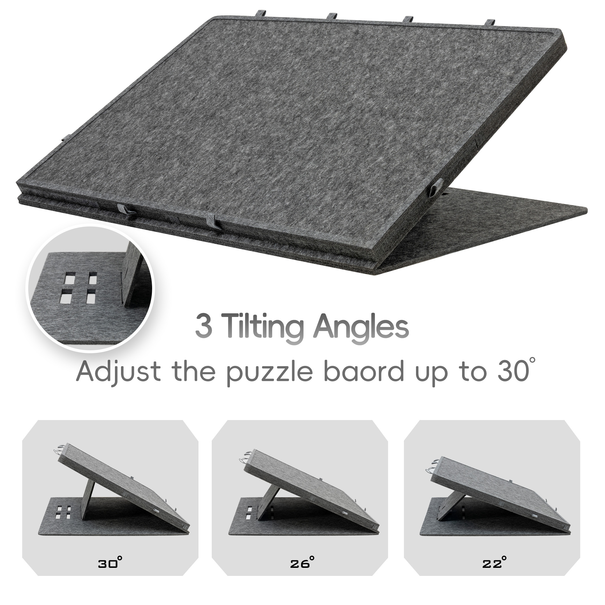 Jigpal 1500-Pc Tilting Lightweight Puzzle Board with 8 Drawers & Cover - Image 3