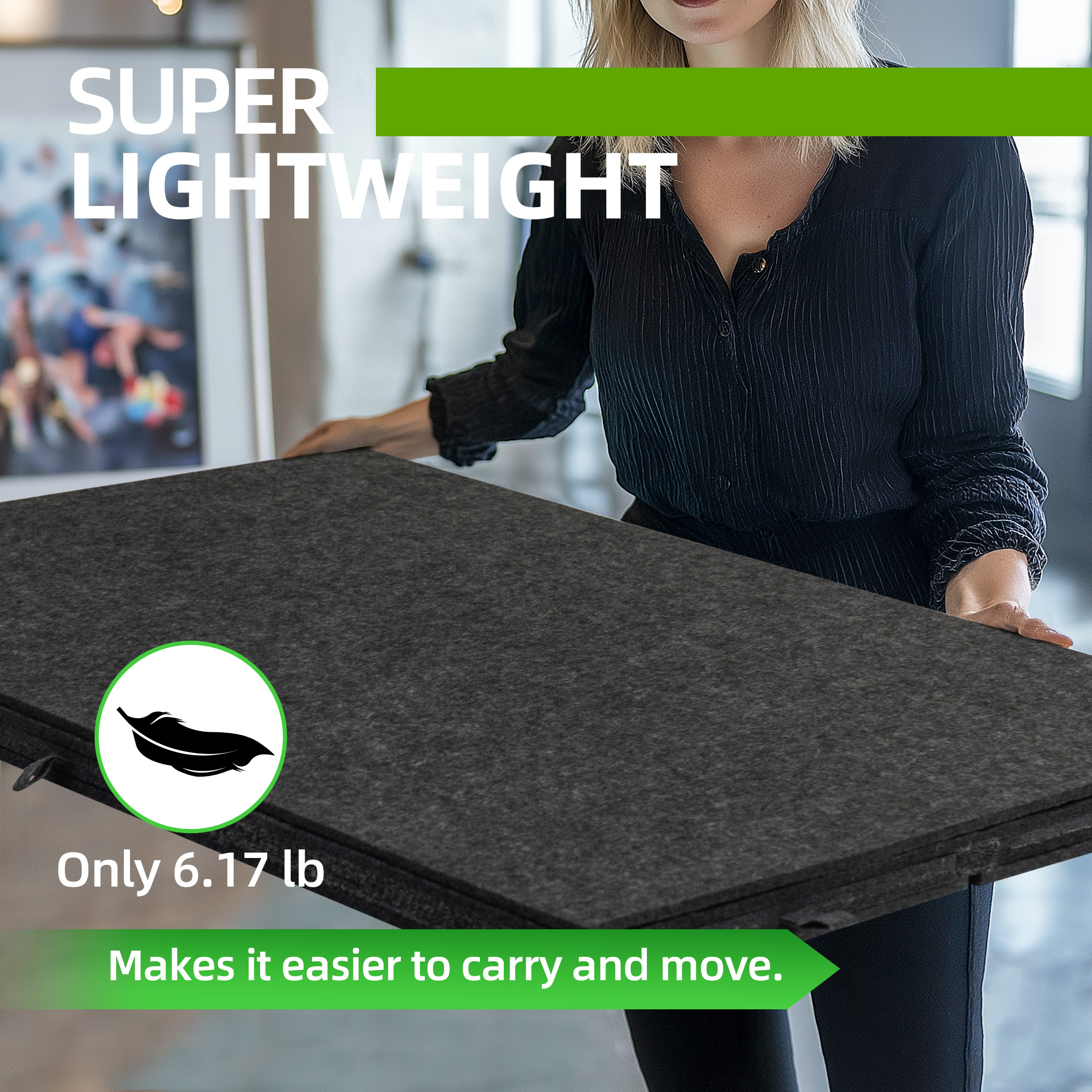 1500 Piece Tilting Jigsaw Puzzle Board with 2-in-1 Puzzle Stand & Cover - Dark Gray - Image 3