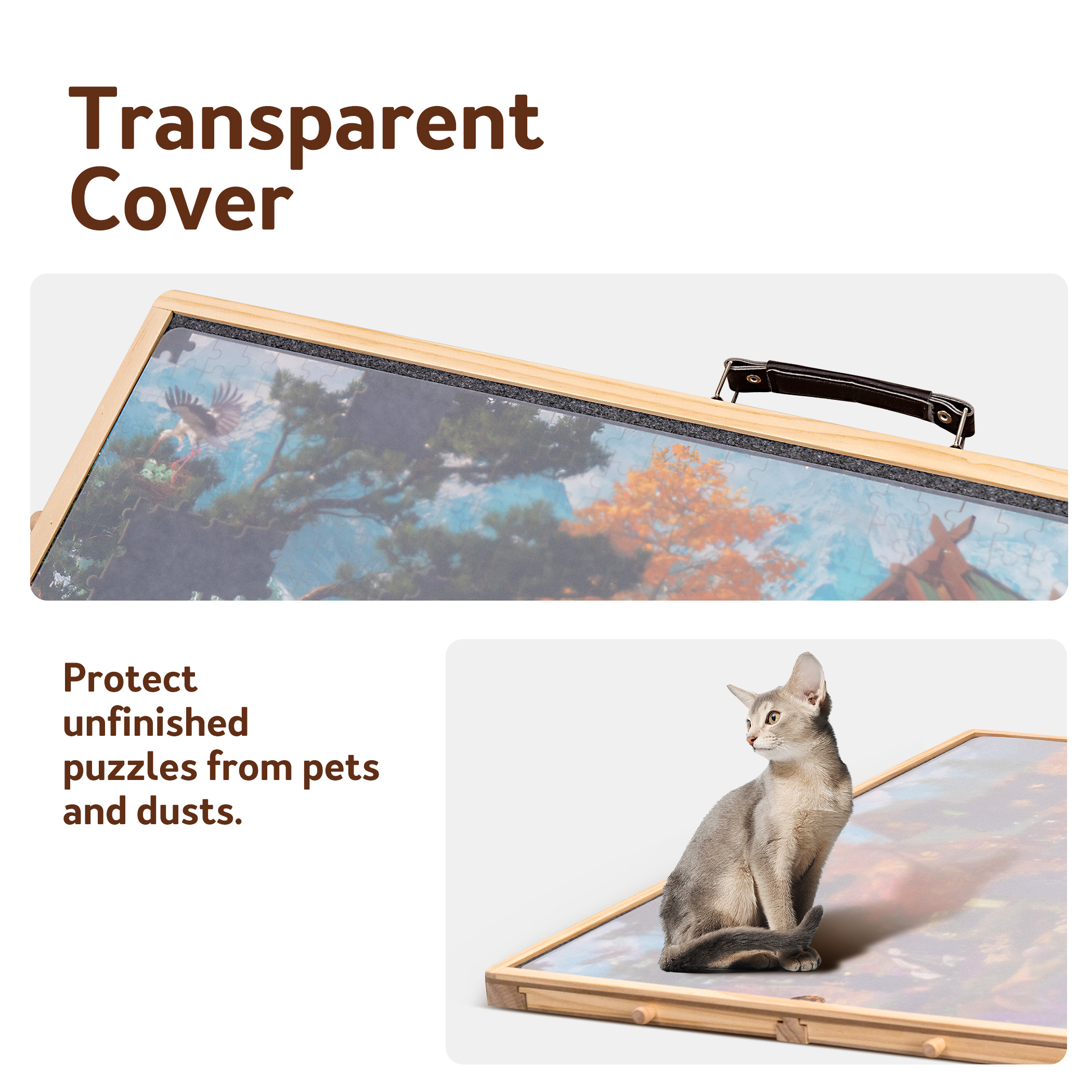 1000 Pieces Rotating Jigsaw Puzzle Board with 4 Sorting Drawers - Image 3